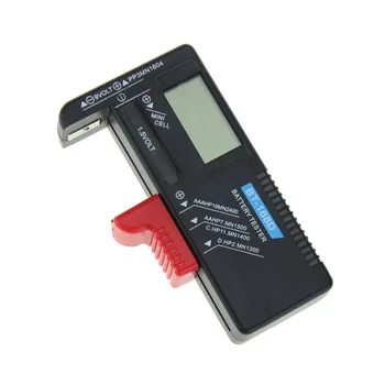 LCD Displejs Baterijas Mērīšanas Instrumenti Universālo Ciparu Akumulatoru Testeris Volt Pārbaudītāju AA AAA 9V Pogu elementu Baterijas Testeri