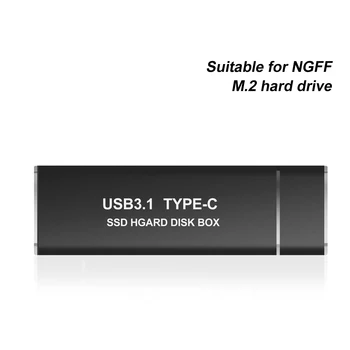 TISHRIC 10GB NVME/NGFF tipa-c M2 Cietā Diska Kārbas Ārējie HDD Gadījumā USB3.0 Cietvielu Cieto Disku Kastes Cietā Diska Adapteri HDD Box
