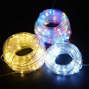 7m / 12m Saules Gaismas lampu String LED Āra Ūdensizturīgs Dekoratīvās Lampas Ziemassvētku Dārza Dekoratīvās Gaismas