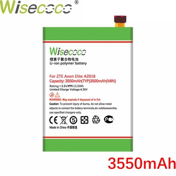 WISECOCO 3550mAh Akumulatoru ZTE Axon Elite A2016 Mobilo Tālruni Noliktavā Augstas Kvalitātes +Izsekošanas Numuru