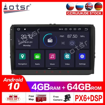 Android10.0 4G+64GB Auto GPS Navigācijas VW Passat B6 CC Polo, GOLF 5 6 Touran Jetta Tiguan Magotan Multimediju Atskaņotājs, Radio