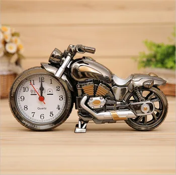 Moto modelis svārsta ierobežots modinātājs radoša studenta personības muļķīga guļamistaba nostalģisks retro motociklu modinātājs
