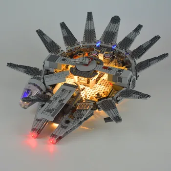 Baterijām Darbināmi Apgaismes Komplektu Millennium Falcon Kosmosa 75105 (Tikai LED Gaismas, Nav Bloka Komplekts)