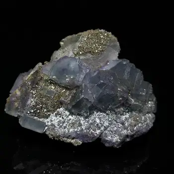 Dabīgā Akmens Kvarca Fluorite Pyrite Minerālu Kristālu Paraugu No Yaogangxian Hunan PROVINCĒ ĶĪNĀ A2-3