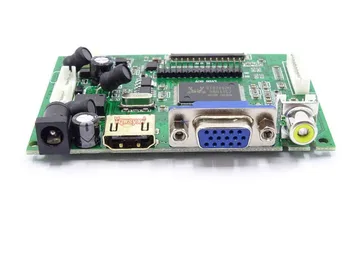 HDMI+VGA 2AV Kontroles padomes Komplekts N156B6 N156B6-L0B N156B6-L0A 1366X768 LCD LED ekrānu Vadītāja Valdes