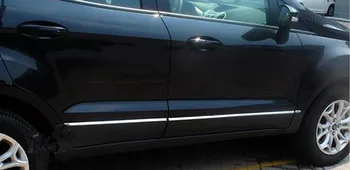 Augstas kvalitātes ABS Chrome sānu līstes sānu durvju apdare Ford Ecosport 2013 2018 Auto stils