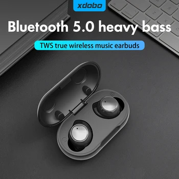XDOBO IR 2021. TWS Bezvadu Bluetooth Mini Austiņas Ūdensizturīgs Sporta Touch Kontroli Austiņas, Smags Bass Austiņas ar Uzlādes Kaste