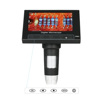 Portatīvo Profesionālās Digitālās 1000X 4.3 collu Mikroskopu 720P LED Lupa ar Turētāju plates Remonts Lodēšanas Instruments