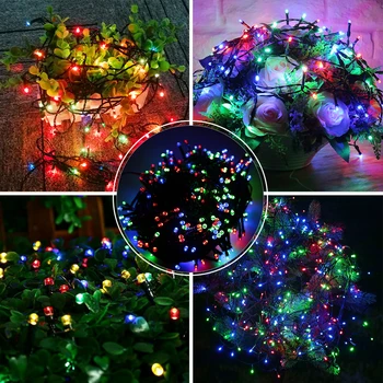 10M 8 Režīmi Svētku Apgaismojums RGB 100 Gaismas, Jaunais Gads String Lampa 220V Luces De Navidad Vīt Puse, Ziemassvētku Apgaismojums Stīgas