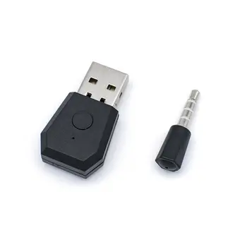 Bezvadu Adapteris Priekš PS4 Gamepad Spēle Kontrolieris Konsoles Austiņas USB Dongle Sony Black 4 kontrolieris