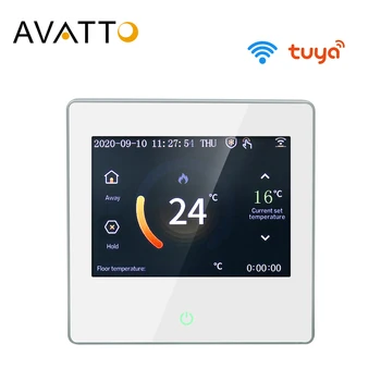 AVATTO Tuya LED Touch Ekrāns, WiFi Smart Termostats, Temperatūras regulators ar Fārenheita Displejs Darbojas Google Home, Alexa