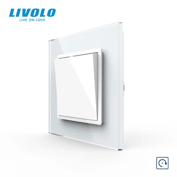 Livolo ES standarta kristāla stikla panelis, interruptor,sienas kontaktligzdas,Pieskarties Slēdži,kontaktligzdas,ūdensnecaurlaidīgs segums,brīvā izvēle