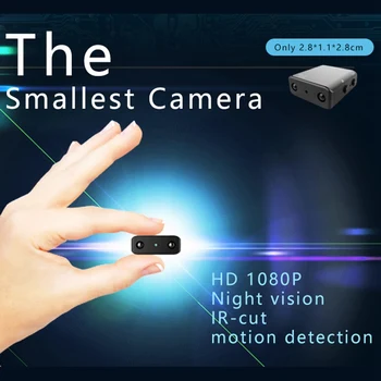 Mini Kamera, Full HD 1080P Mini video kamera Nakts Redzamības Mini Kameras Kustības Detektoru, Video, Balss ieraksts DV Versija