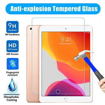 2GAB Rūdīta Stikla Apple iPad Air 2 1 9.7 Pro 11 10.5 10.2 Ekrāna Aizsargs, 9H ar aizsargplēvi iPad Gaisa 10.5 Mini 3 4 5