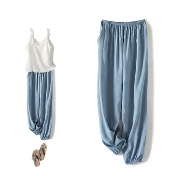 Sieviešu Bikses Sleepwear Gadījuma Pidžamu Intīmas Apakšveļa Jaunā Pavasara Vasaras Pidžamas Homewear Cietā Naktsveļu Mājas Drēbes