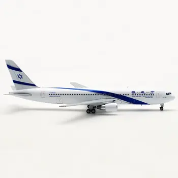 1:400 Gaisa IZRAĒLAS Aviokompānijas EL AL lidmašīnas 767 B767 modelis ar bāzes šasijas sakausējuma gaisa kuģa plaknes rotaļlietu kolekcija
