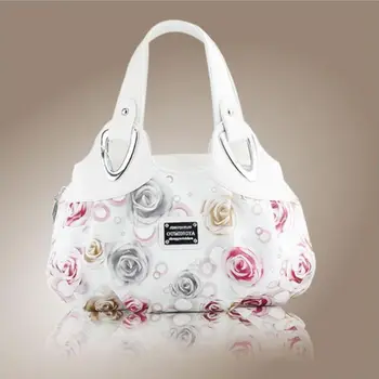 Modes Sieviešu Plecu Somas Uzdrukāts Ziedi Dāmas Messenger Bag 2020. Gadam Dizainers Luksusa Zīmolu Augstas Kvalitātes Ādas Dāmas Rokassomiņā