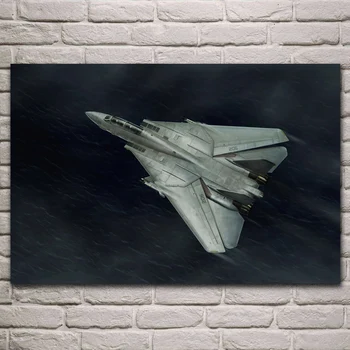 Grumman cīnītājs F-14 Tomcat gaisa kuģa auduma plakāts, viesistaba, mājas sienas dekoratīvais zīda audekls mākslas drukāt KJ823