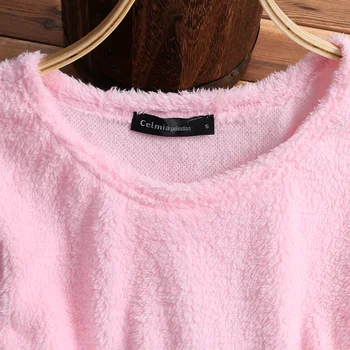 Sieviešu Rudens Vilnas Džemperis Ar Garām Piedurknēm Tīrtoņa Krāsas Blūze Ikdienas Topi Džemperi Lielgabarīta Modes Silts Dāmas Plus Lieluma Džemperi