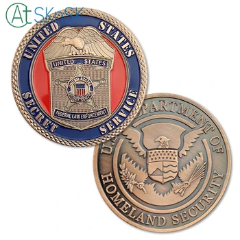 1-10pcs Jaunu monētu kolekciju, ASV tēvzemes drošības Departamenta medaļas Atsiet Valstu slepeno dienestu uzdevums suvenīru monētas