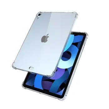 Gadījumā Jauno iPad 4 Gaisa 10.9 2020 Gadījumā Elastīgu TPU Pārredzama Atpakaļ Tablete Vāks iPad 2020. gadam, Triecienizturīgs Pamatbrīvību Aizsardzības Capa