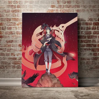 Itachi Uchiha Akatsuki naruto anime Ierāmētas Gleznas plakāts, Krāsošana sienas, Mākslas dekors istabā Pētījumu, Mājas Apdare, Koka Rāmis Izdruku