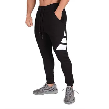 Jauns Vīriešu Zīmolu Hip Hop bikses Fitnesa modes skriešanas Bikses kultūrisms apģērbs vīriešu treniņbikses gadījuma iela Legingiem Bikšu