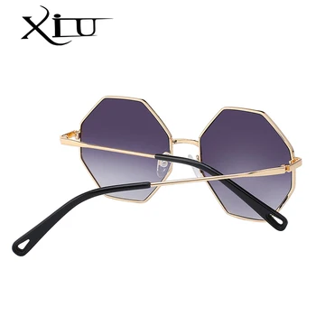 XIU Lielajam Vintage, Saulesbrilles Sieviešu Zīmola Dizainere Metāla Toņos Saulesbriļļu Modes Vasaras Retro Oculos Gafas De Sol UV400