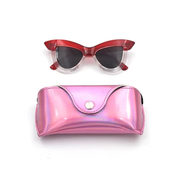 Sieviešu Lāzera Brilles kastes Rozā Brilles Saulesbrilles, Briļļu Ādas Gadījumā Meitene Modes Briļļu Gadījumā Aizsargs Turētājs Box A3