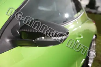 Bezmaksas piegāde oglekļa šķiedras nomaiņa tips sānu ārējie spoguļi vāciņi auto atpakaļskata spogulī uz Volkswagen/VW Polo 2013+