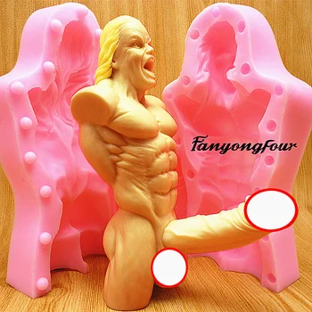 3D Seksīgu Vīriešu Dzimumlocekļa Šokolādes Kūka Pelējuma, Ziepes, Sveces Pelējuma Virtuves Cepšanas Rīki