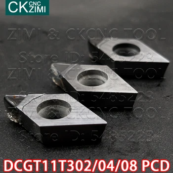 DCGT11T302 APS DCGT11T304 APS DCGT11T308 APS ievieto Dimanta asmens Ārējais Pagrieziena ievieto Virpu, Instrumenti DCGT Vara, alumīnija