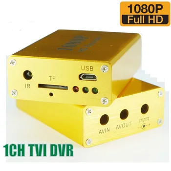 2-In-11080P 1channel Mini AHD TVI Video Reģistratoru DVR 720P Reālā laika CCTV DVR Atbalsta SD Kartes 128GB 5V-30V enerģiju mājas,automobiļu,autobusu