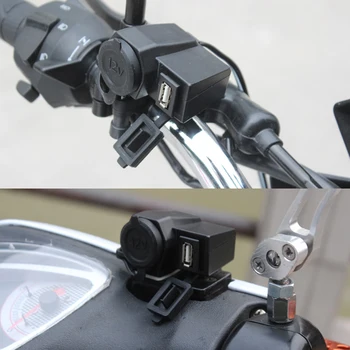 Ūdensizturīgs USB Lādētāja Adapteri Motocikla Stūres 12V piepīpētāja Ligzdas Āra Anti-pretestība Remonts Daļa