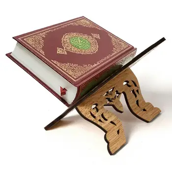 Kuran Quran Korāns Svētā Grāmata Statīva Turētājs Koka Rehal Islāmu Mājas Apdare