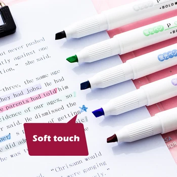 5/25pcs Luminiscences Krāsas Punktu, Starplikas, Pildspalvas Komplekts Soft Touch Dual noslēdzās Smalku Līniju rakstot Treknrakstā, Marķieri, Mākslas Pildspalvu Zīmēšanas Krāsas F011