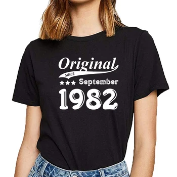 Topi, T Krekls Sievietēm, oriģināls kopš septembra 1982 Smieklīgi Harajuku Pielāgots Sieviešu Tshirt