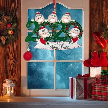 Priecīgus Ziemassvētku Dekori Ziemassvētku Kulons Dop Rotājumi DIY Ziemassvētku Dāvanu Maska Santa Claus 