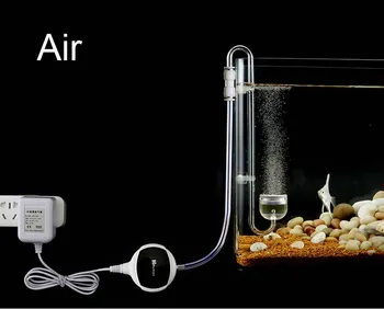 Gaisa skābekļa difuzoru pakārt uz āķa nano mini pulverizators, gaisa sūknis arcylic plastmasas super silm burbuļu skaitītājs akvārija zivju tvertnes