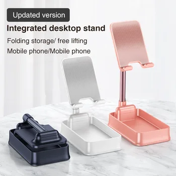 Tablet Stand Salokāms Tālrunis Slinks Mount Universal Korekcija Tālruņa Turētājs iphone Samsung ipad galda Statīvu Teleskopiskie Mount