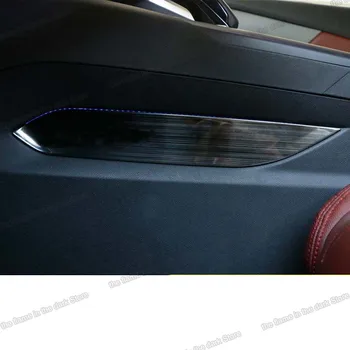 Lsrtw2017 Auto Rīku Paneļa malu Apdares Lentes par Peugeot 3008 5008 2017 2018 2019 2020 Interjera Aksesuāri Chrome centrālo kontroles