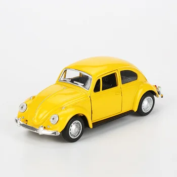 Augstas Simulācijas Sakausējuma Antīko Automobiļu 1:32 Lējumiem Metāla Pull-back 5 Stilu Sakausējuma Auto Modeļa Rotaļlietu Attiecas Uz Volkswagen Beetle