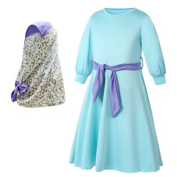 Divas Tradicionālo Ziedi Bērniem, Apģērbu Modes Bērns Abaya Musulmaņu Meitene Kleita Jilbab un Abaya Islāma Bērniem Hijab Kleitas