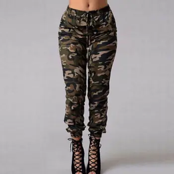 1pc Rudens Āra Kempings Sieviešu Camo Bikses Gadījuma Hip-hop Militārās Armijas Kaujas Kamuflāžas Bikses S-2XL Plus lieluma bikses karstā