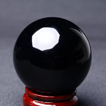 5-20cm Dabas obsidian kvarca kristāla bumbu, lai dziedēt