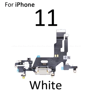 IPhone 11 Apakšā Lādētāja Uzlādes (Plug Ostas Dokā, USB Savienotājs Ar Mikrofons Mic Flex Cable Rezerves Daļas