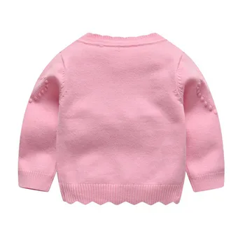 Bērnu trikotāžas jaka baby girl ūdeļu džemperis 0-24month