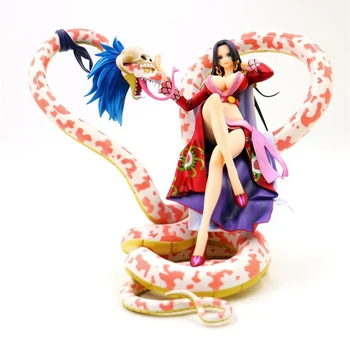 Lielo Izmēru Kolekcionējamus Attēls Boa Hancock Viens Gabals Japāņu Anime Rīcības Attēls Čūsku Karaliene PVC Sveķi Statuja Seksīga Meitene Statuetes
