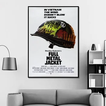 Full Metal Jacket Vintage Classic Filmas Plakāts, Mājas Dekoru, Sienas Dekoru, Sienas Mākslas Audekls gleznošanai Audekls Drukāt