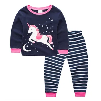 Lekt metru Baby meiteņu kokvilnas pidžamas bērniem Apģērbu Komplekti Karikatūra Peli sleepwear mājas valkāt karstā pārdod 2 gab. apģērbu meitene